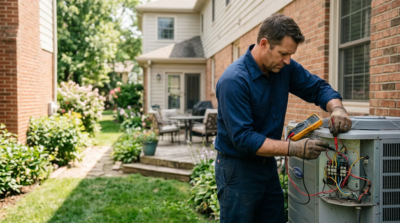 HVAC technician working near Pulaski, MS